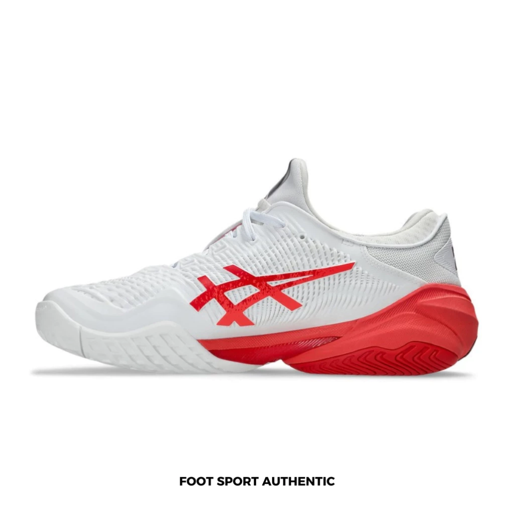 Giày Asics Court FF 3 Novak ‘White Electric Red’ 1041A522-966 thể thao nam nữ, fullbox FOOTSPORT